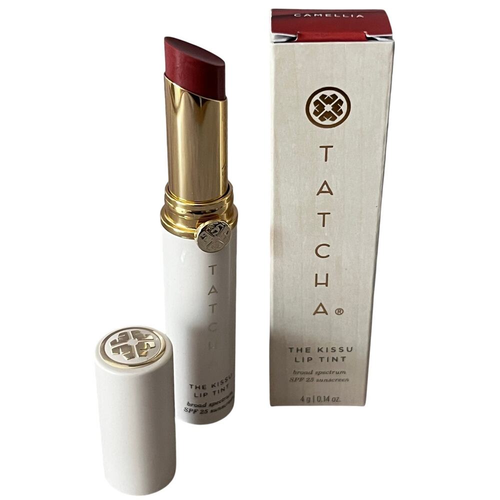 TATCHA The Kissu Lip Tint SPF 25 in CAMELLIA ~ Full Size NIB